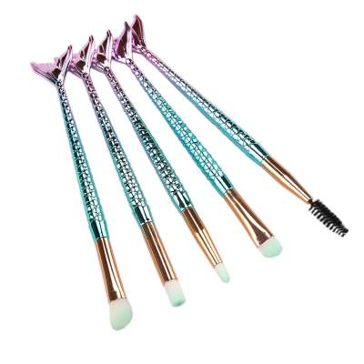 Pro 5 pcs Makeup Brushes Set Eye Shadow Blending Eyeliner Eyelash Eyebrow Brushes For Makeup New