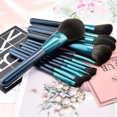 12 pcs brochas maquillaje make up brushes blue makeup brush set beauty accessories eyebrow brush